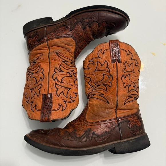 Tony Lama Two-Tone Western Cowboy Boots – Size 8.5 - Picture 8 of 8